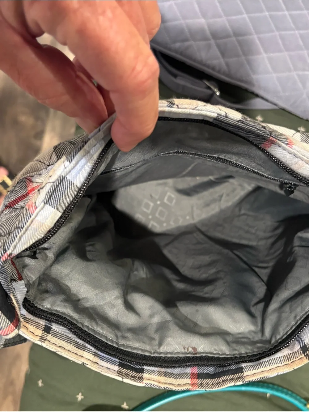 Vera Bradley (3 bags) two are quilted one is leather.